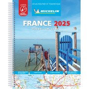 Frankrike Atlas A4 Michelin 2025 Laminerad