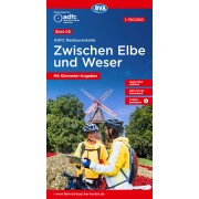 6 Cykelkarta Tyskland Zwischen Elbe und Weser 1:150.000