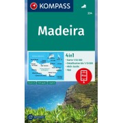 234 Madeira Kompass Wanderkarte