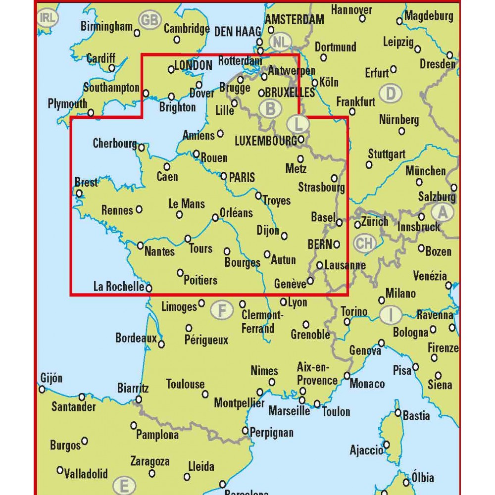 karta norra frankrike Köp Norra Frankrike EasyMap med snabb leverans   Kartbutiken.se