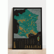 Scratch off Wine map France