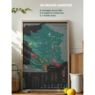 Scratch off Wine map France