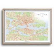 Stadskarta Stockholm 70x50cm Dapa Maps