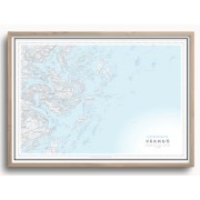 Skärgårdskarta Värmdö 70x50cm Dapa Maps