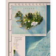 Sverigekarta - Norden väggkarta Mapbits