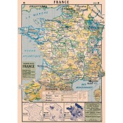 France Map, 50x70cm poster